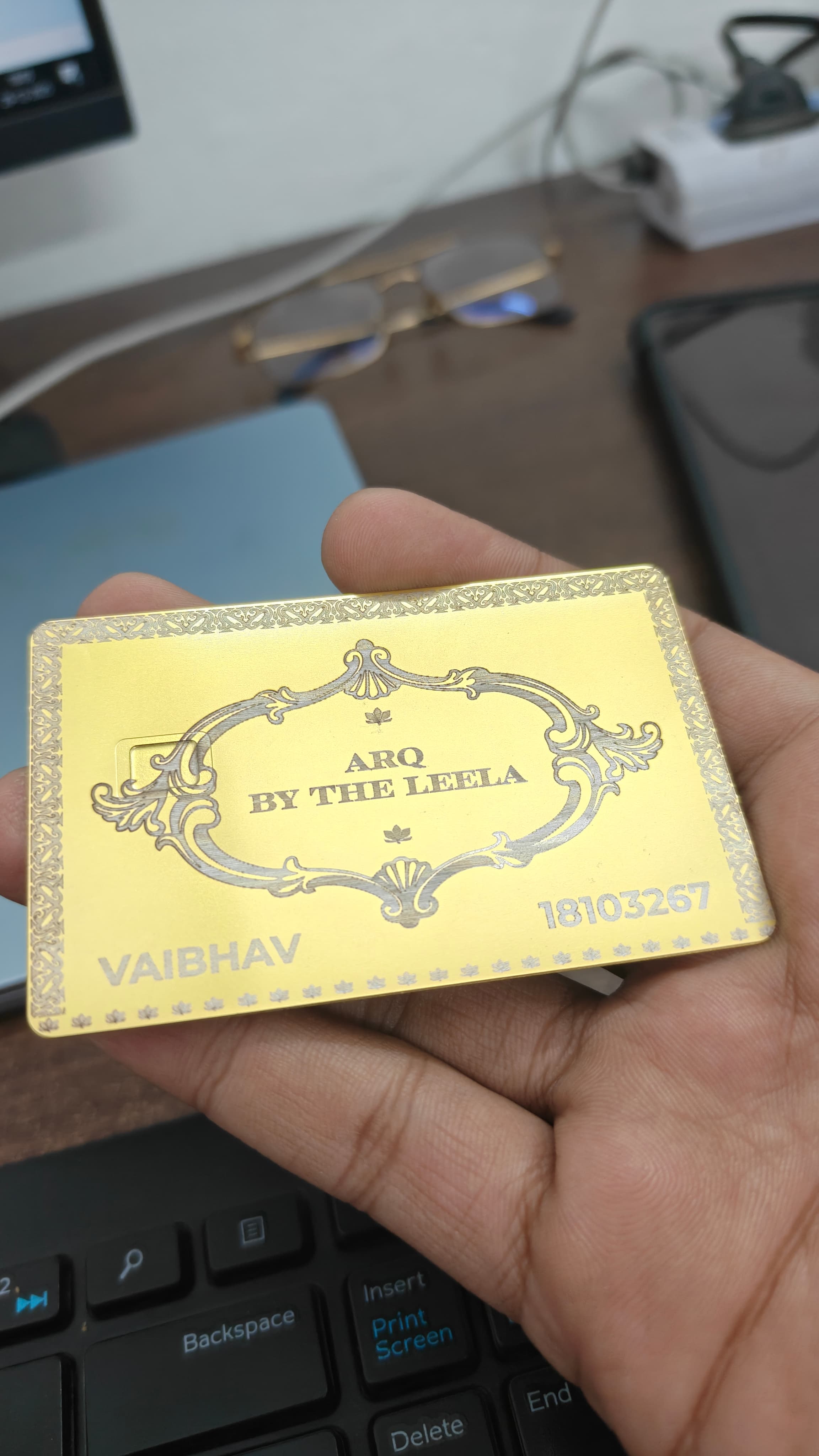 Metal Card Real Life Shot