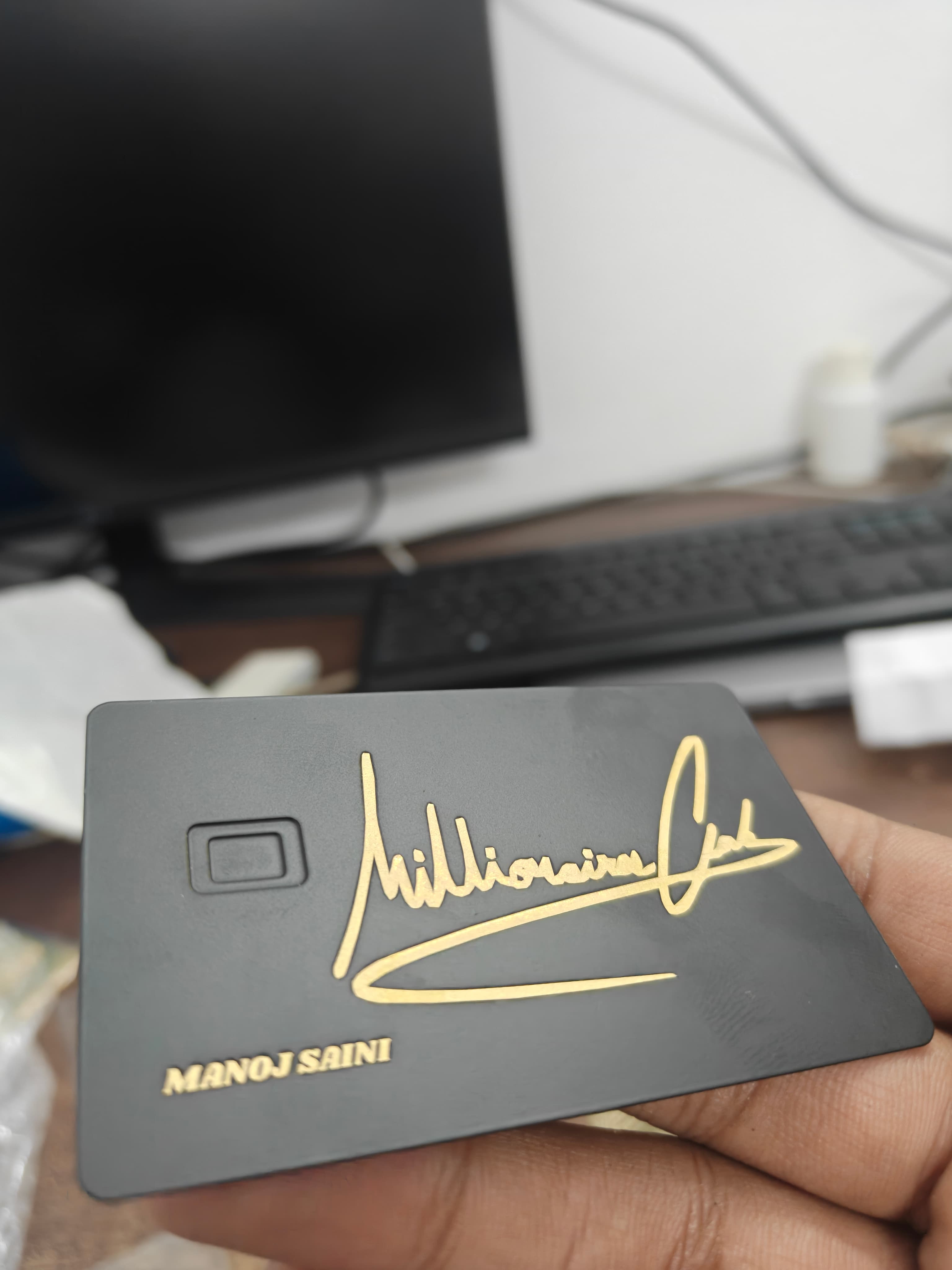 Metal Card Real Life Shot