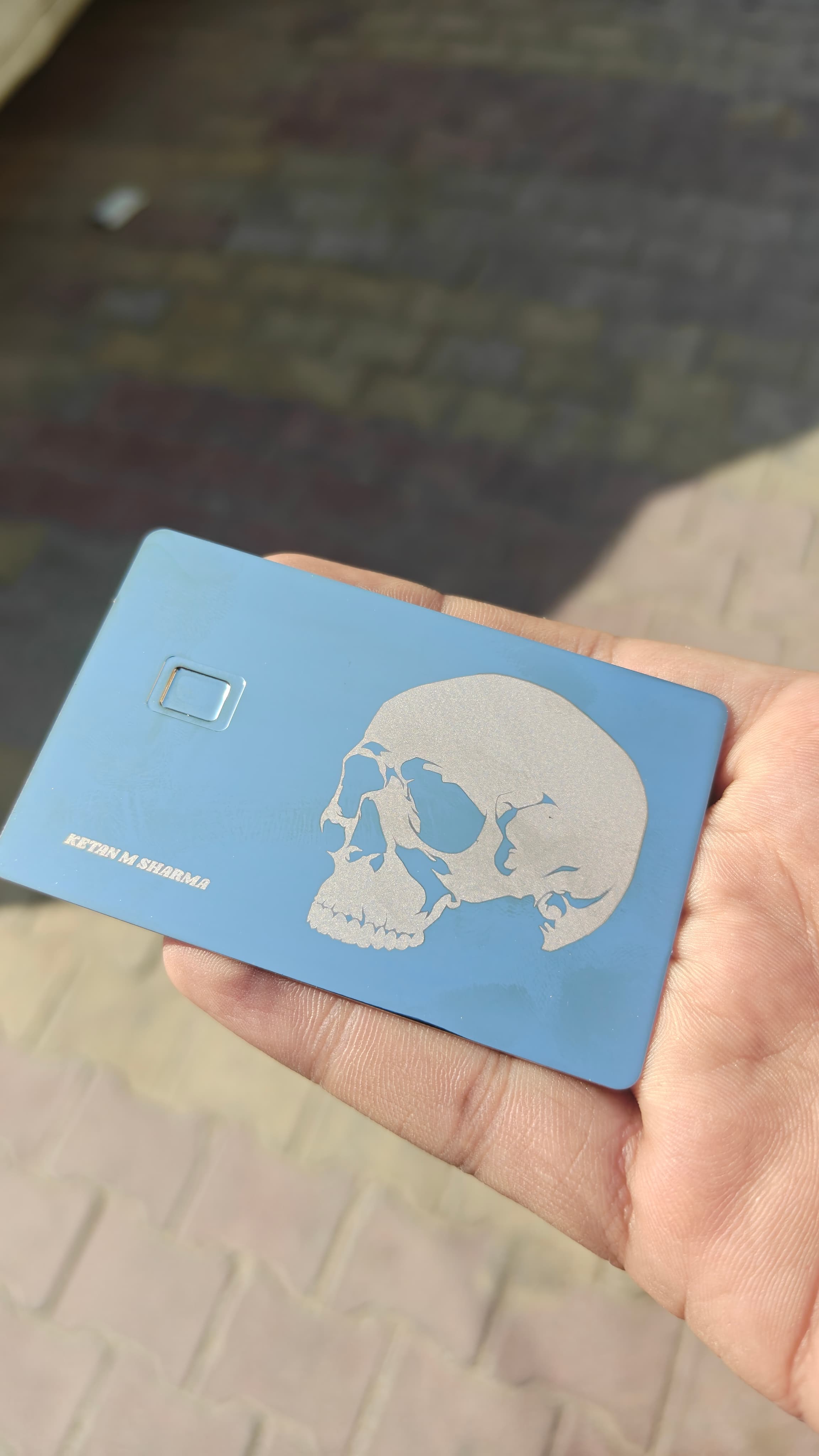 Metal Card Real Life Shot