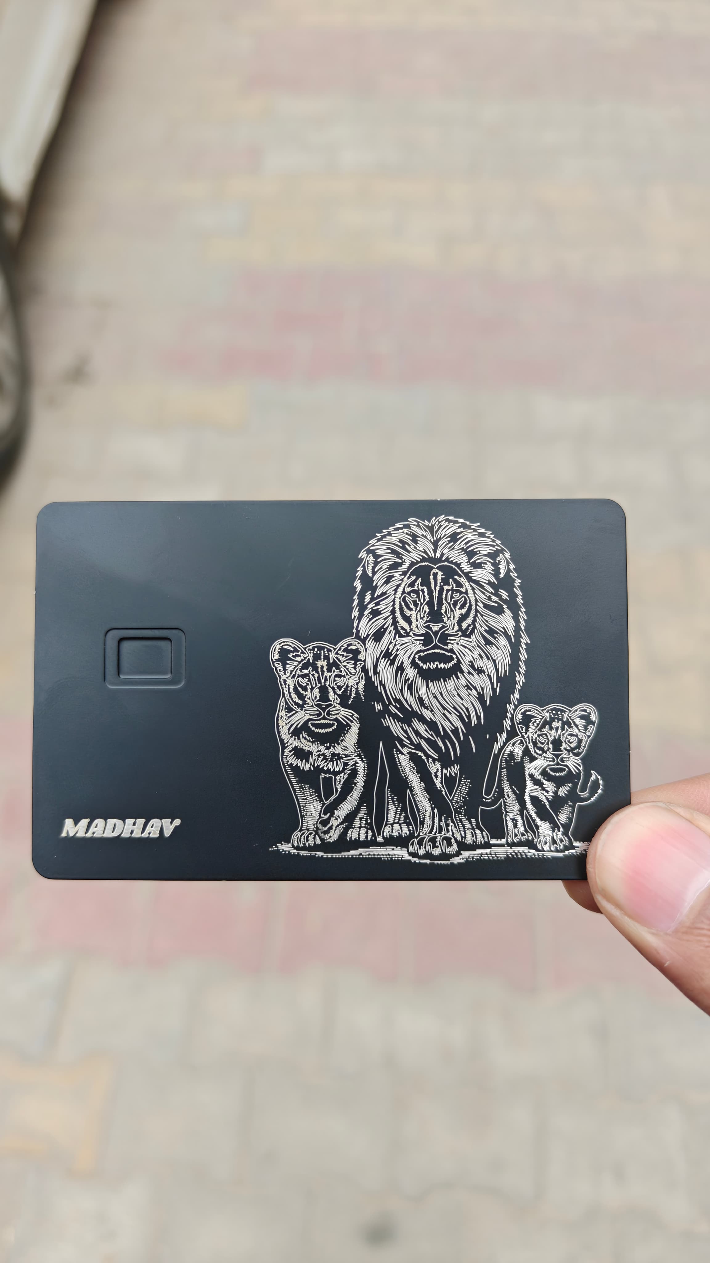 Metal Card Real Life Shot