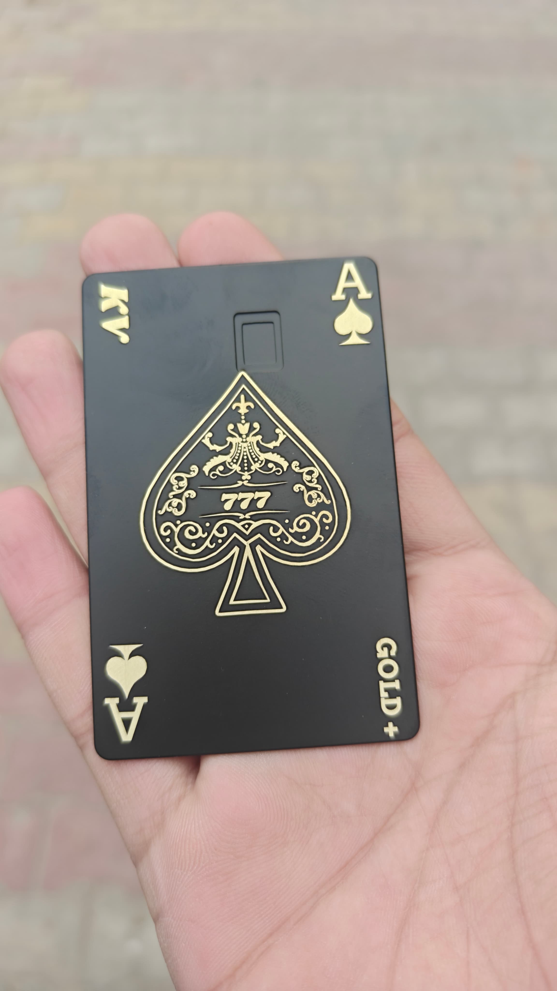 Metal Card Real Life Shot