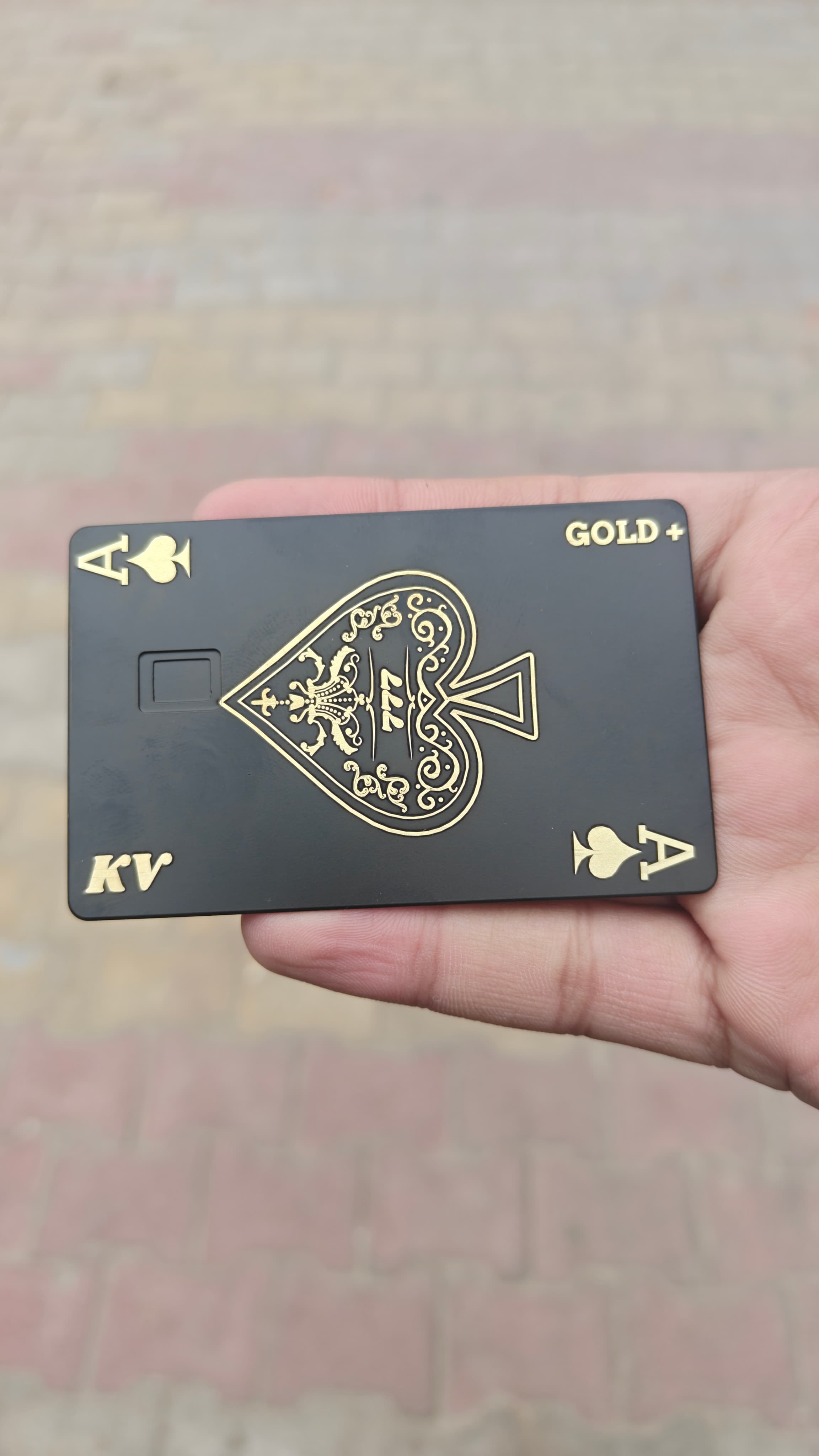 Metal Card Real Life Shot